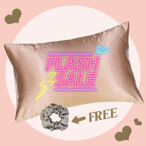 Rose Gold Satin Pillow Slip - Standard