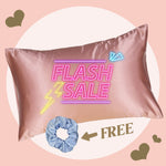 Blush Satin Pillow Slip - Standard