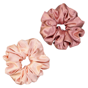 Super Sized Scrunchies (2pk - blush & ballet pink)