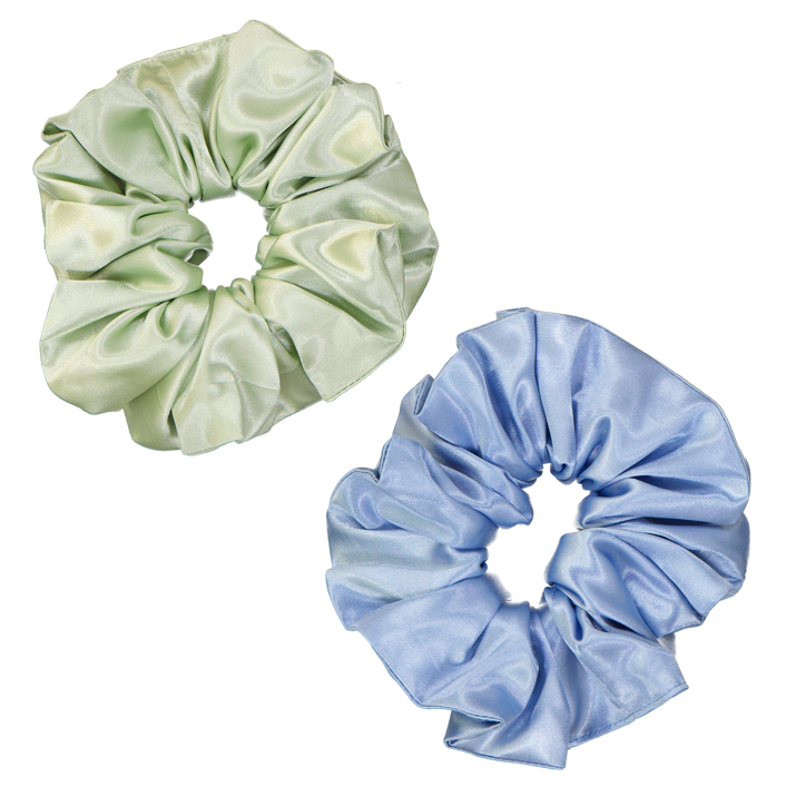 
                
                    Load image into Gallery viewer, Super Sized Scrunchies (2pk - mint &amp;amp; baby blue)
                
            