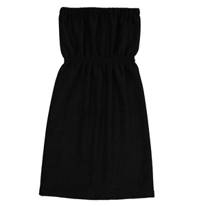 Black Towelling Dress (long) - Dress | Dear Deer -- Clothing, Dress