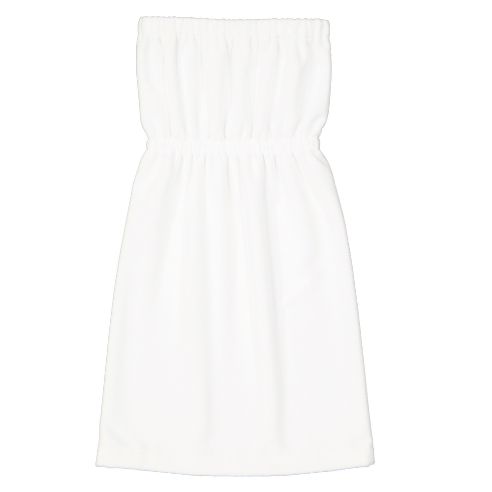 
                
                    Load image into Gallery viewer, White Towelling Dress (long) - Dress | Dear Deer -- Clothing, Dress
                
            