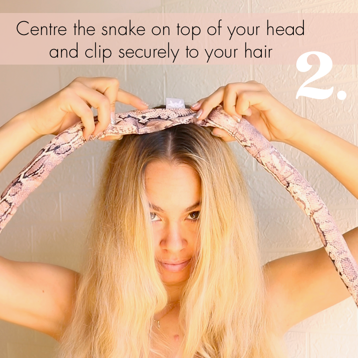 Heatless Hair Curling Snake