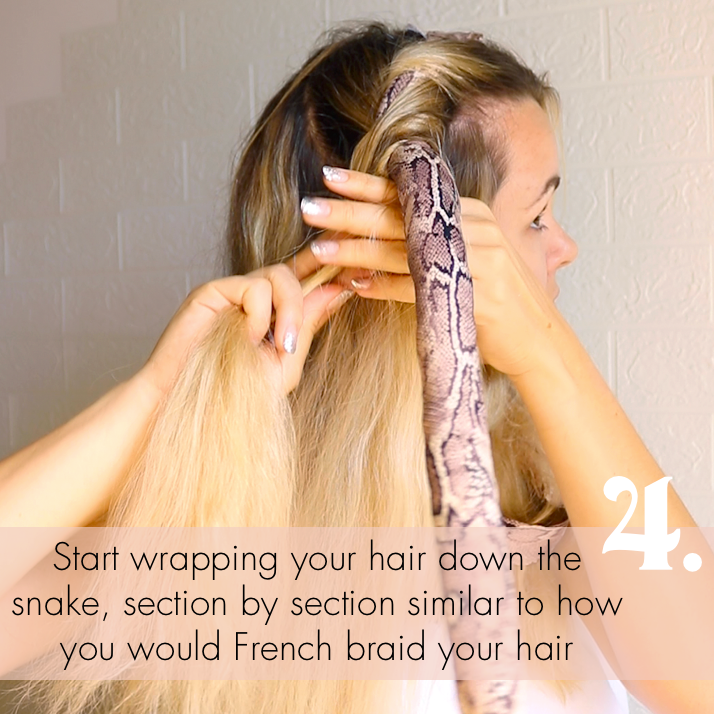 Heatless Hair Curling Snake