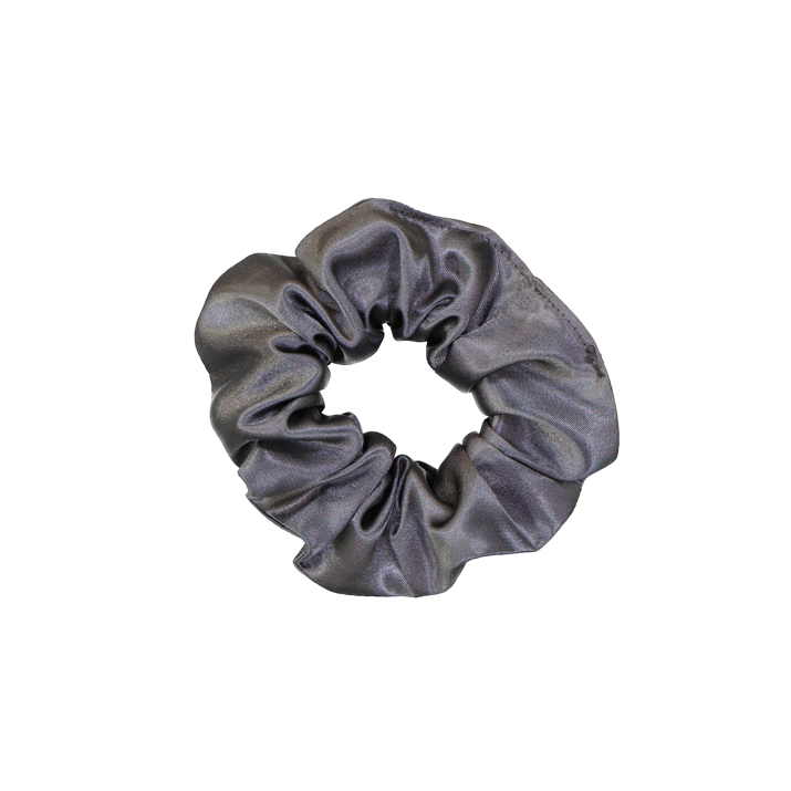 
                
                    Load image into Gallery viewer, Charcoal Standard Size Satin Scrunchie
                
            